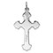 Sterling Silver & Vermeil INRI Crucifix Charm Jewerly 30mm x 16mm